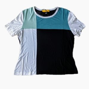 NWT St. John color block tee size large
